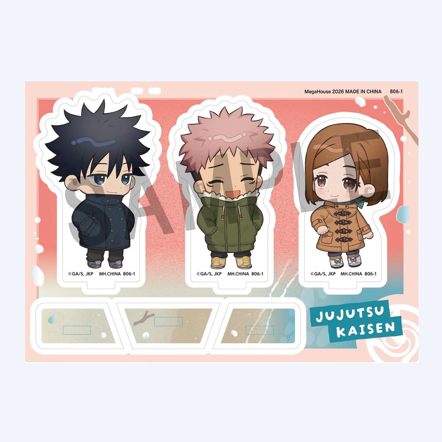 Jujutsu Kaisen 5th Anniversary Yuji Megumi Nobara Buddycolle Acrylic Stand - Image 2