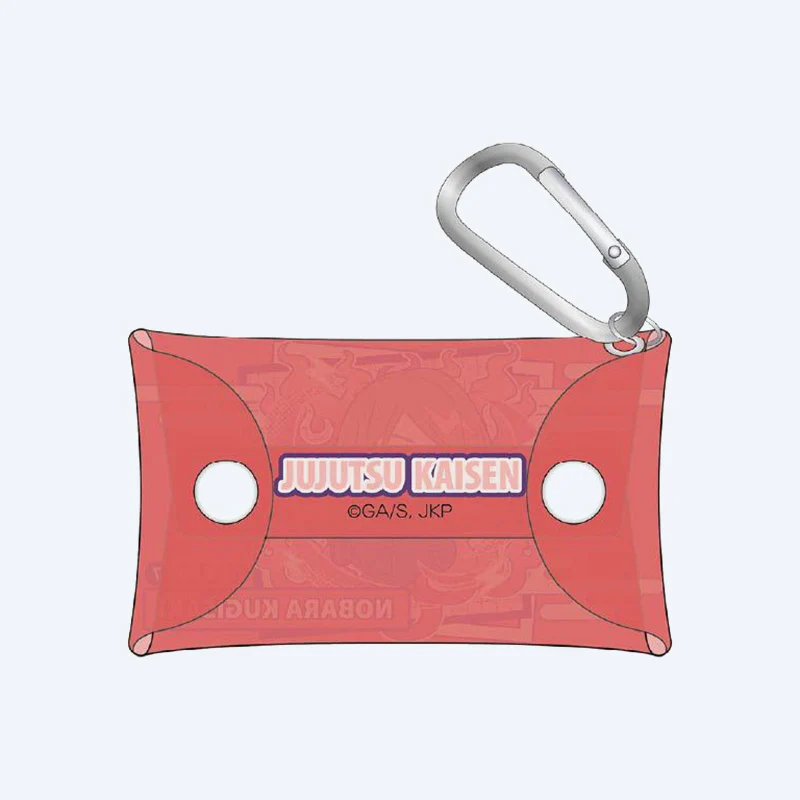 Jujutsu Kaisen Aurora Pastel Pop Nobara Clear Pouch with Carabiner - Image 2