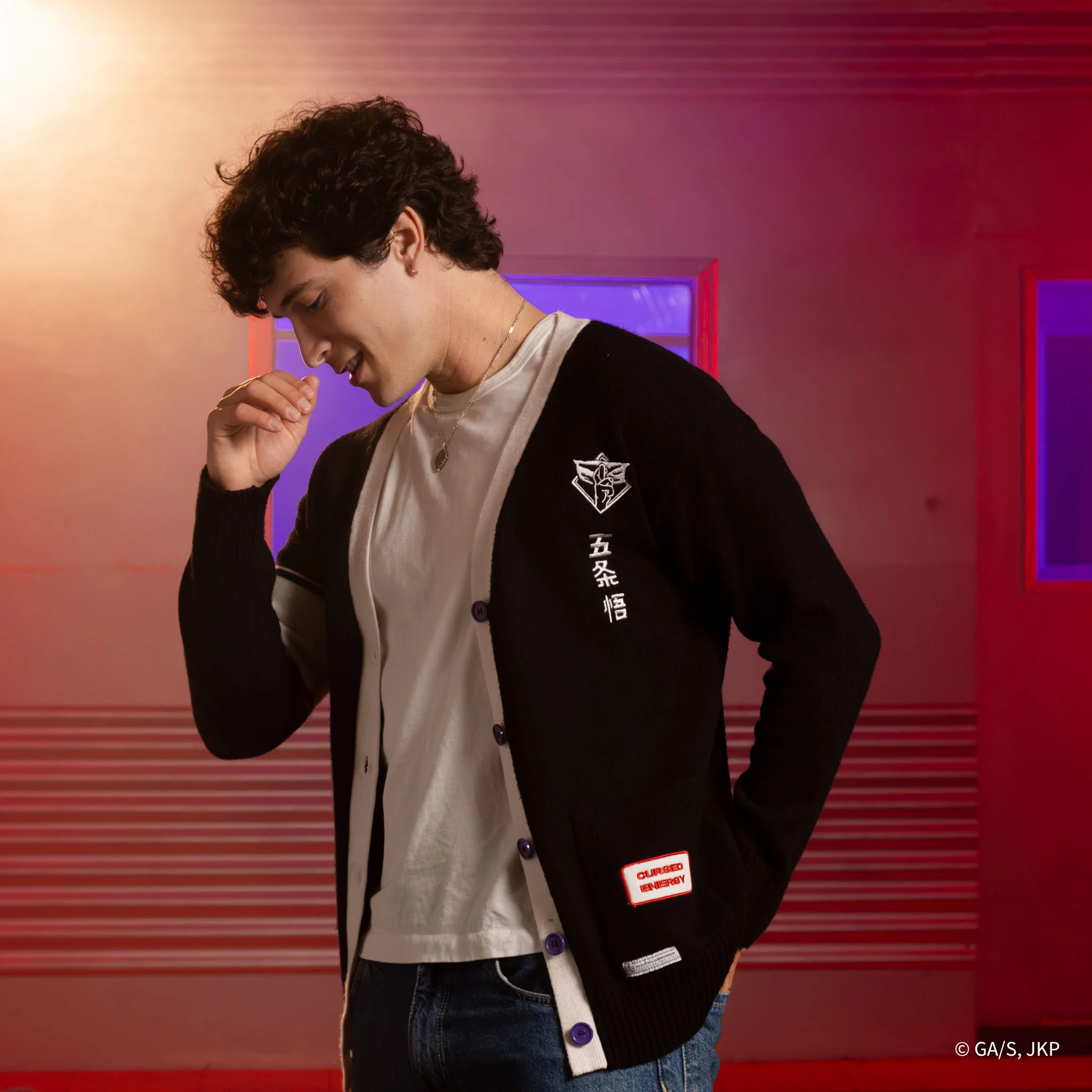JUJUTSU KAISEN Gojo Multi Patch Cardigan - Image 10