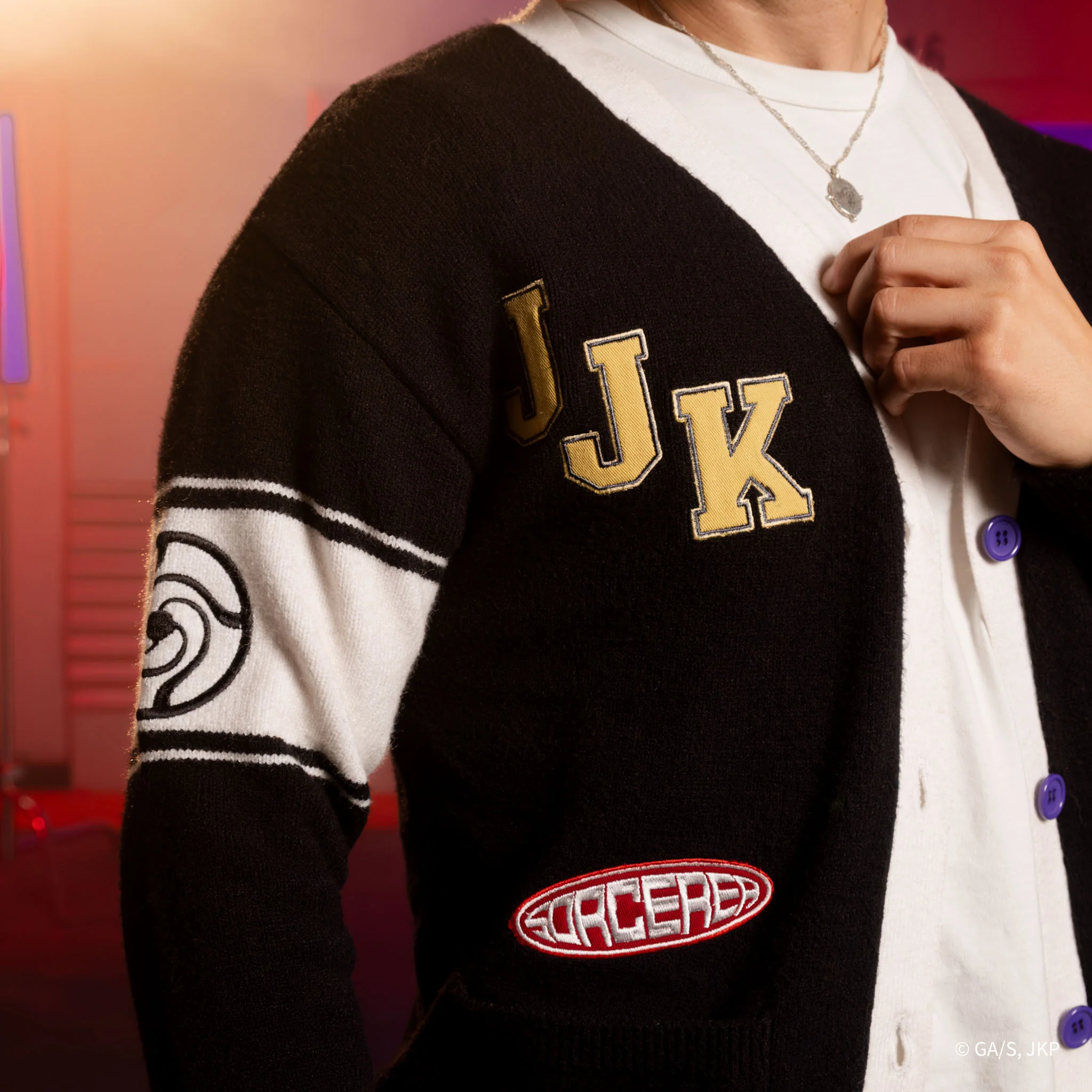 JUJUTSU KAISEN Gojo Multi Patch Cardigan - Image 11