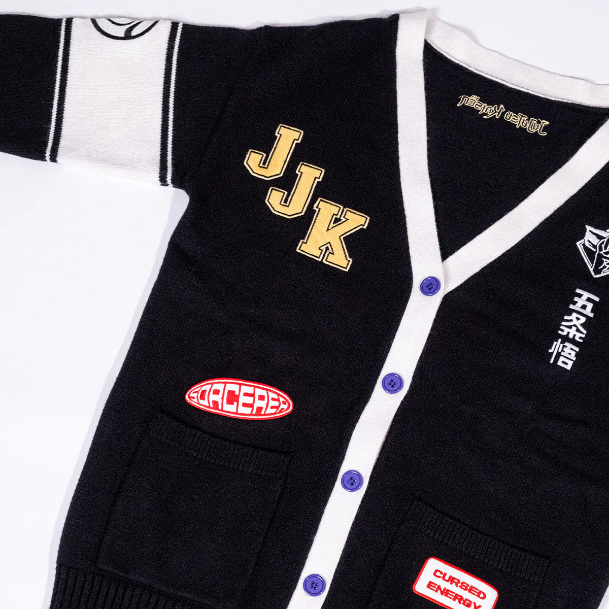 JUJUTSU KAISEN Gojo Multi Patch Cardigan - Image 3