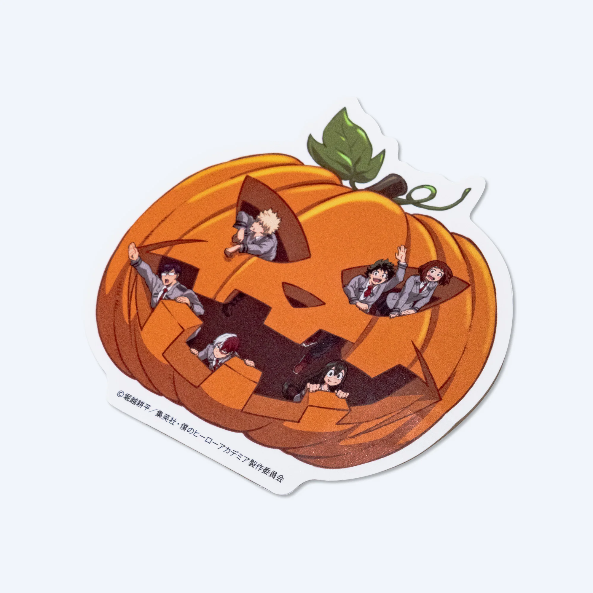 My Hero Academia Halloween Pumpkin Die Cut Sticker