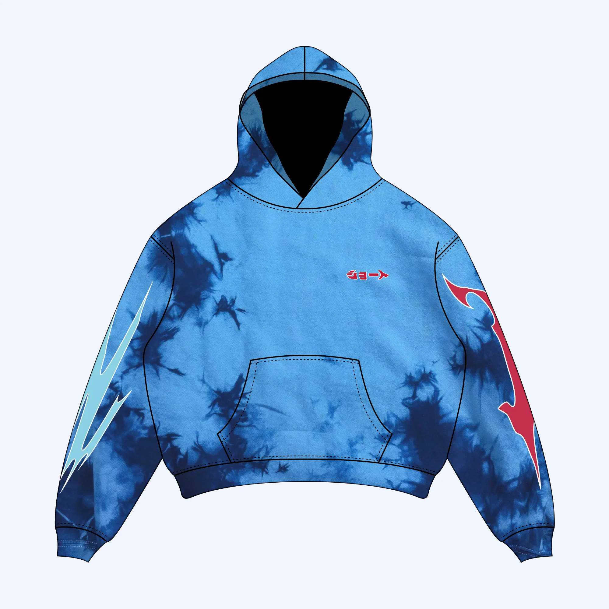 My Hero Academia Shoto Crystal Washed Pullover Hoodie - Image 6