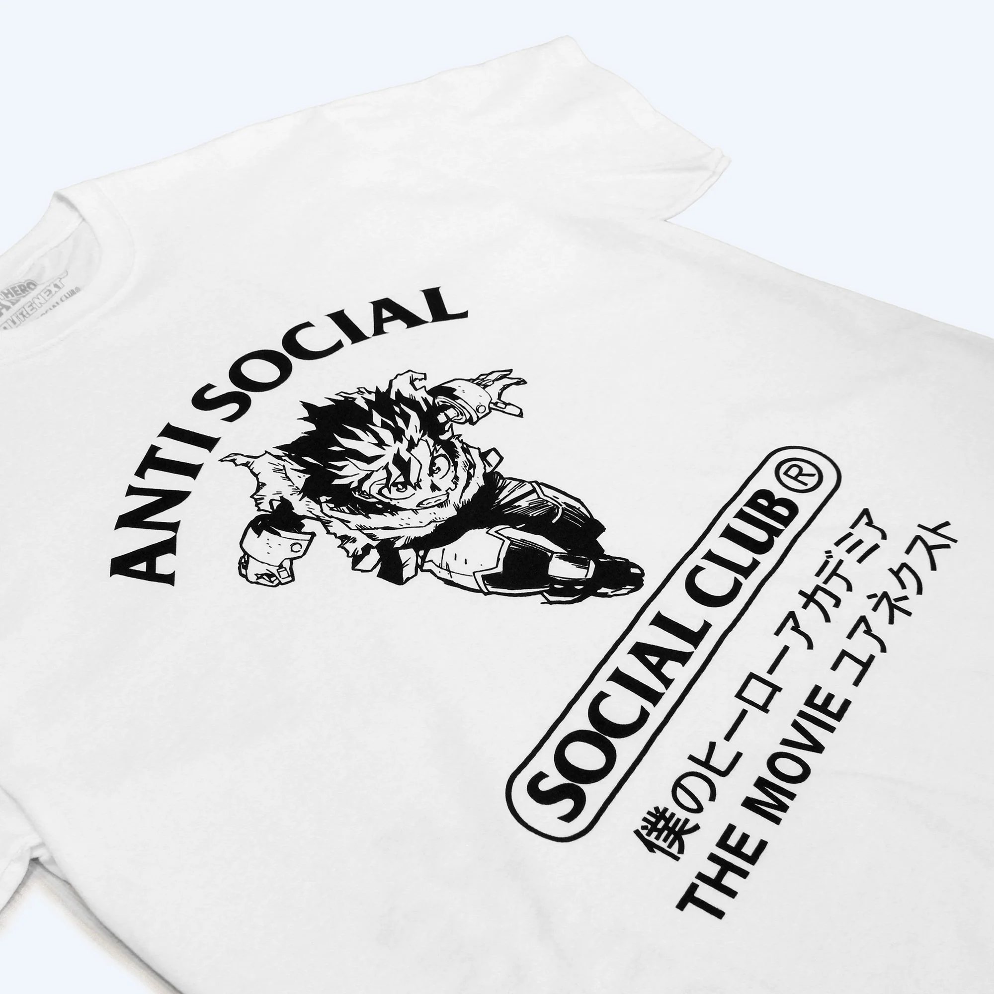 My Hero Academia x AntiSocialSocialClub Deku T-Shirt - White - Image 3