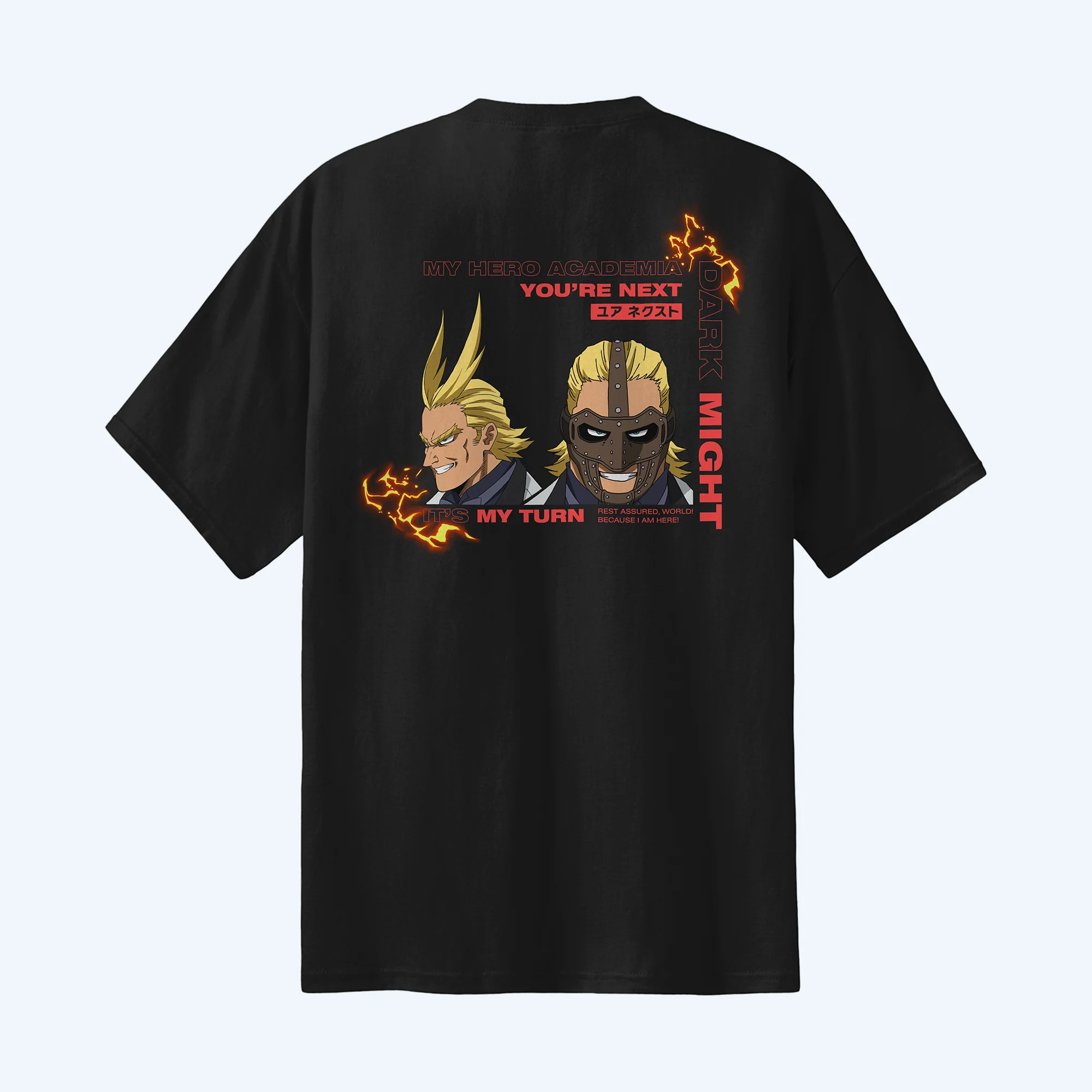 My Hero Academia: You're Next Dark Might Black T-Shirt - Image 4