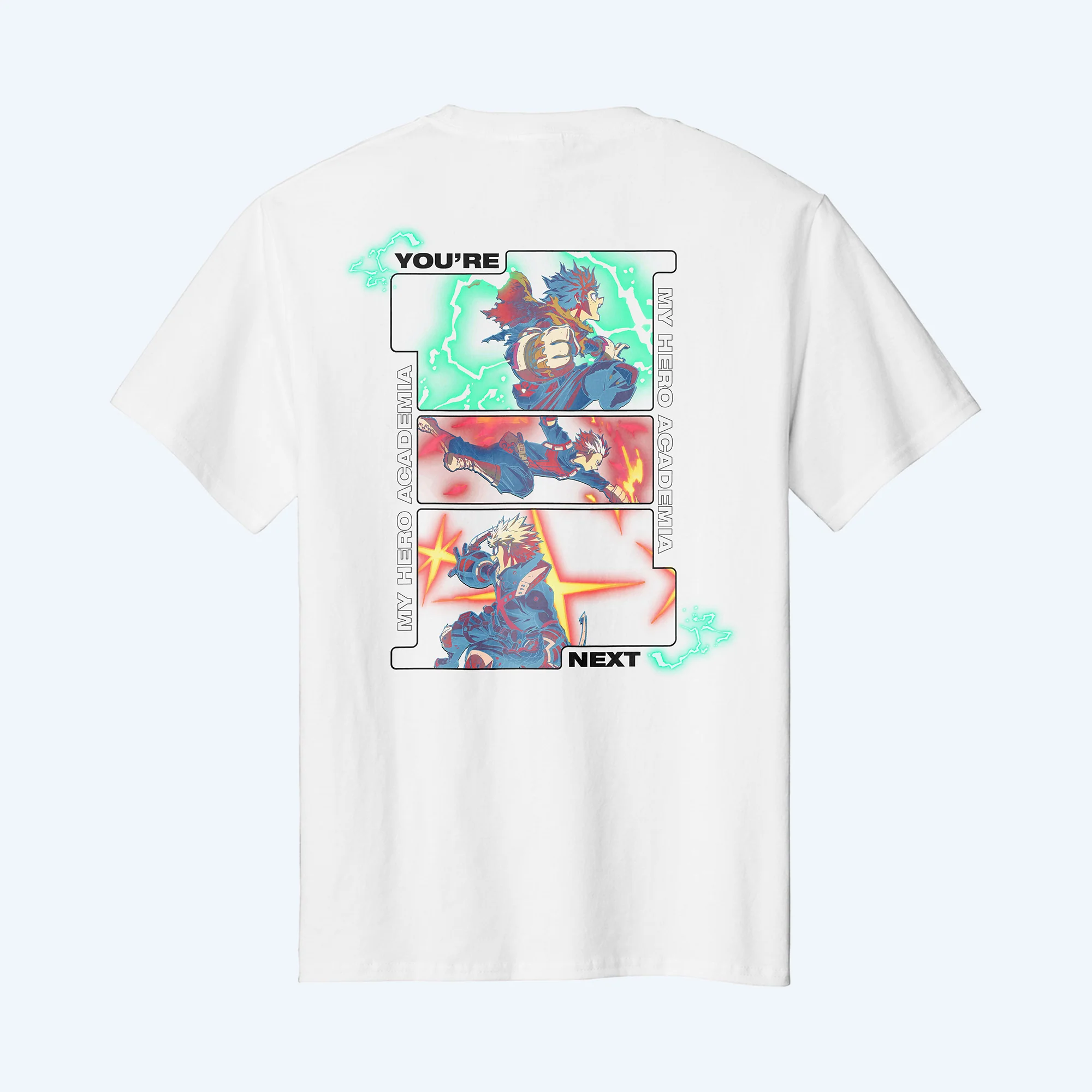 My Hero Academia: You're Next Three Heroes White T-Shirt - Image 4